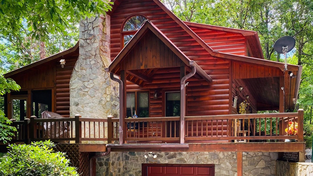 My Mountain House | Cozy Wooded Retreat w/WiFi, Putting Green, Foosball, Private Hot Tub & Views
