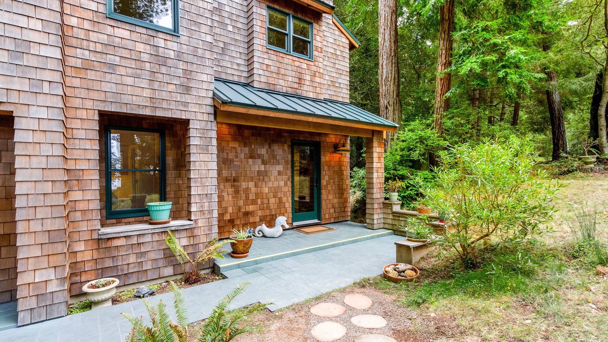 Sea Ranch House | Custom-built woodland home with jetted tub, deck, & access to pools and saunas