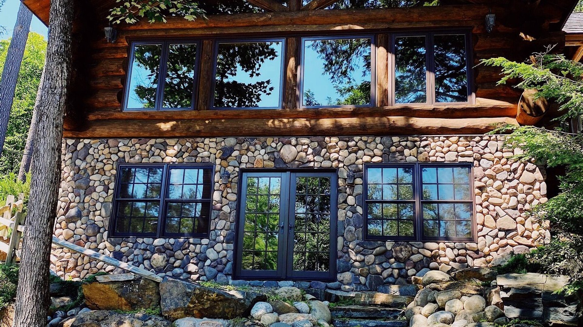 Bolton Landing House | Custom lake view log home 100 feet from the waters edge