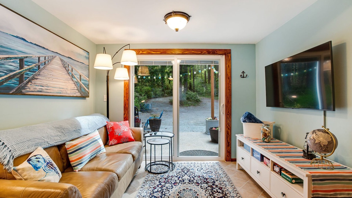 Camano Island Cottage | Cute cabin in gorgeous setting near the beach with firepit, WiFi, & private w/d