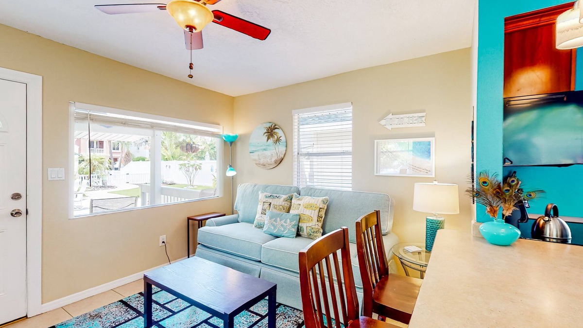 Sunset Beach Cottage | Cute cottage near the beach with grill, enclosed yard, fast WiFi, W/D, deck & AC