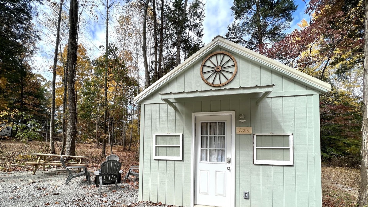 Big Rock Cabin | Cute Cozy Cabin in Hidden Haven Campground
