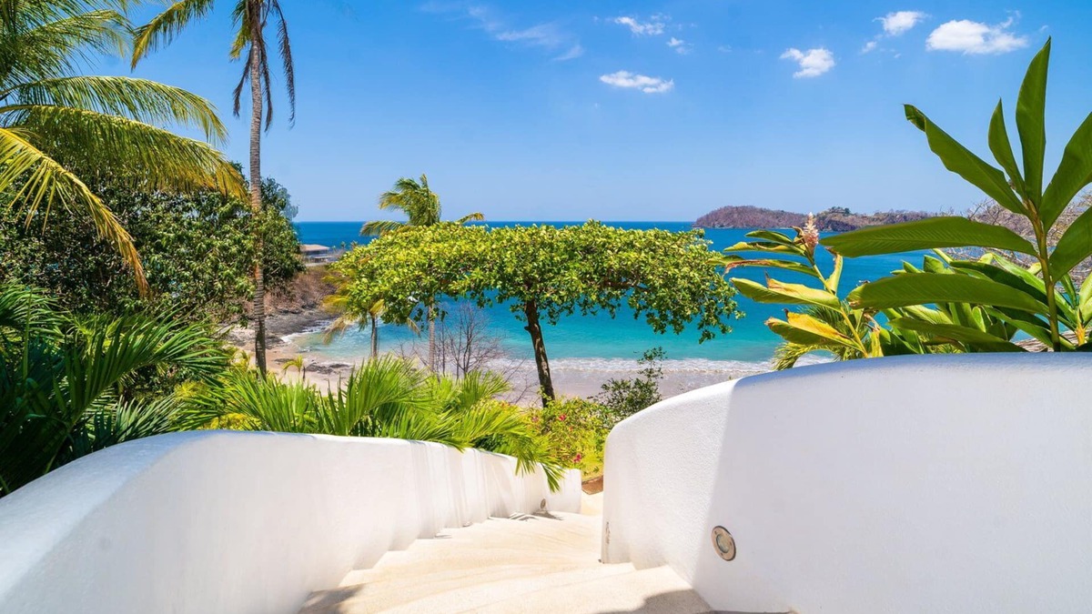 Playa Flamingo House | Cutting-Edge Oceanfront Villa with Private Pool & Spacious Outdoors – Private Stairs to the Beach!