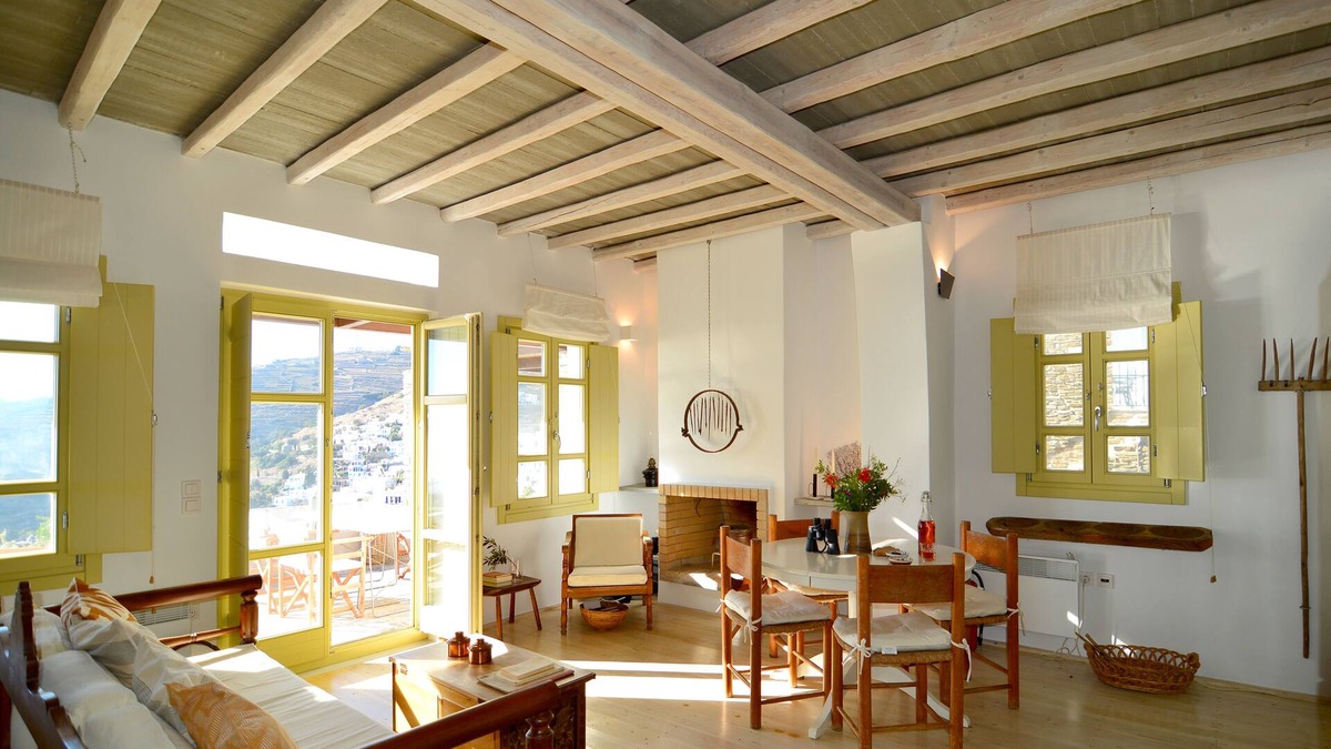 Tinos Town Villa | Cycladic Fos | Entire 2BR villa | SeaView