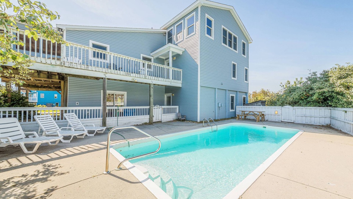 Carolina Dunes House | D0311 The Sailfish. Private Pool, Hot Tub, Sound Views, Pool Table, Pets OK!