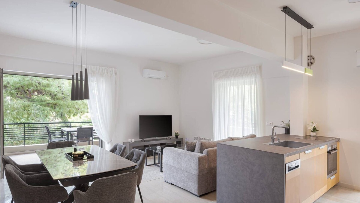 Vouliagmeni Villa | Dazzling Athens Apartment | Modern Zen Apartment | 1 Bedroom | Private Balcony.