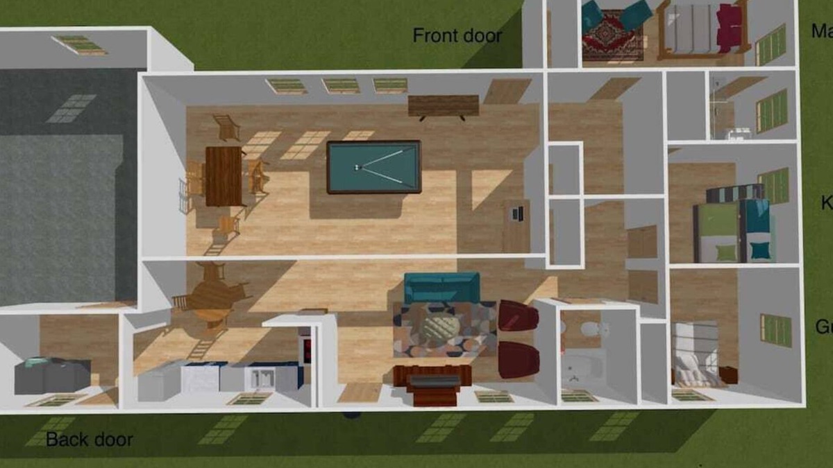 Decatur House | Decatur Chic Family Home with Pool Table