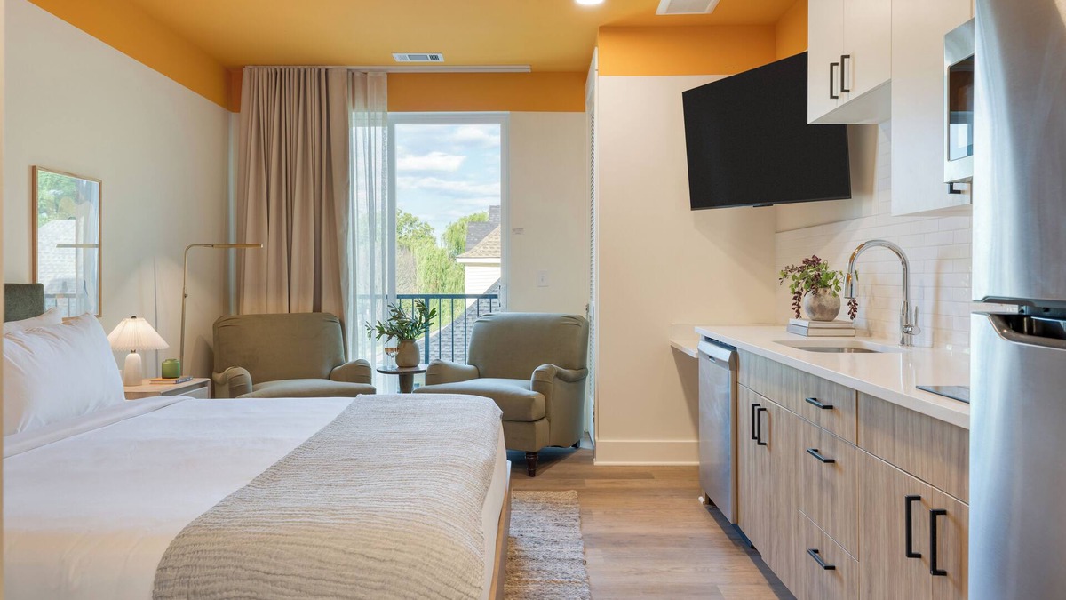 12 South Condo | Deluxe King w/Balcony | Walk to 12 South Shopping