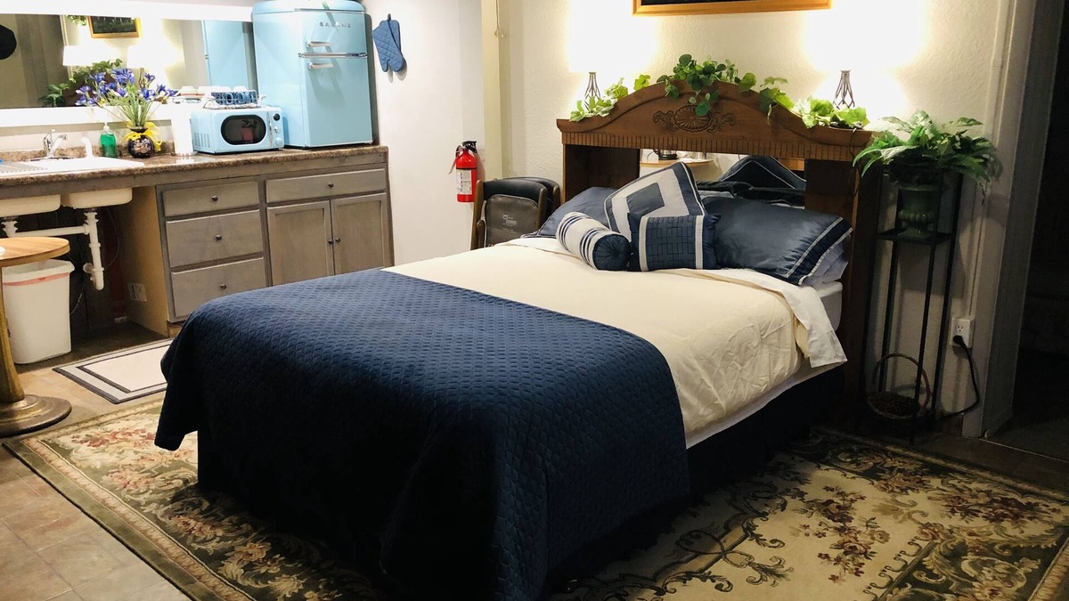 Salmon Hotel | Deluxe Single Queen Suite Futon & Kitchenette