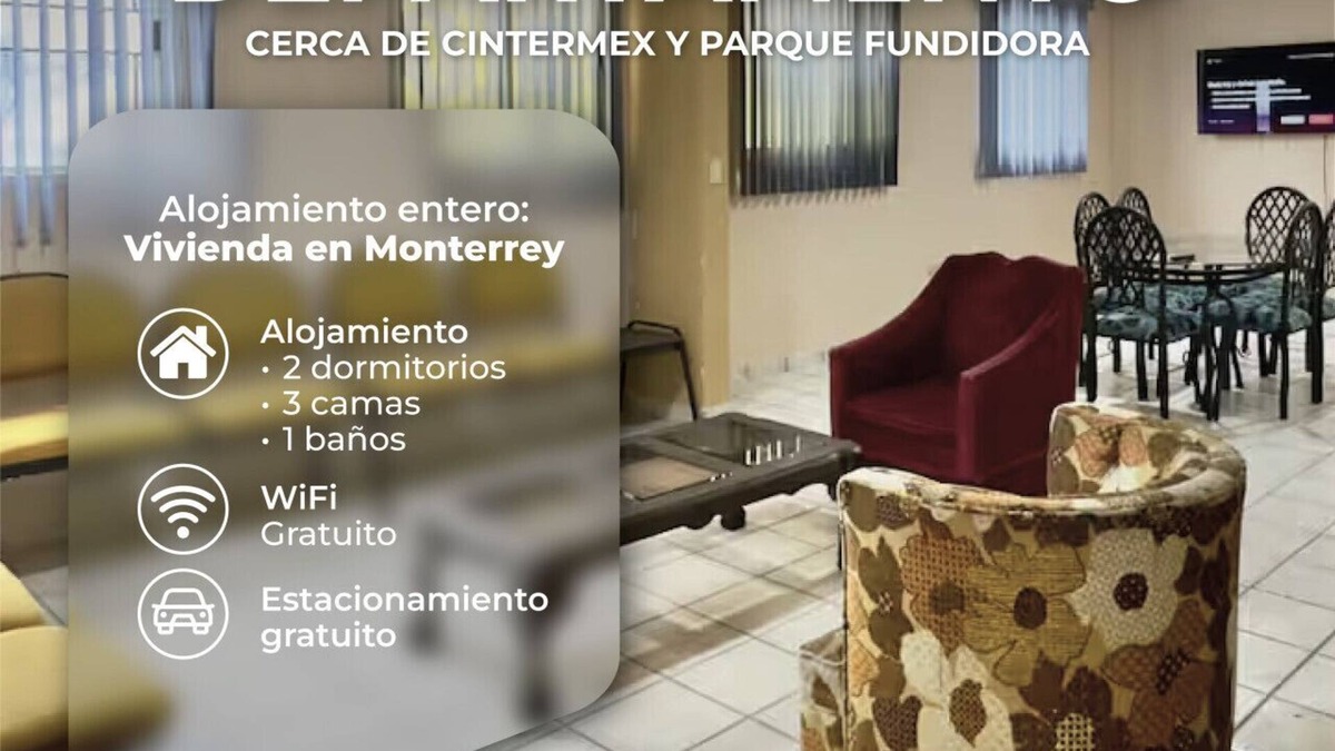 Monterrey Apartment | Departamento cerca de Cintermex y parque fundidora