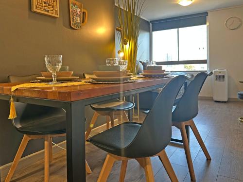 San Joaquin Apartment | Departamento Full equipado, wifi, AC, Metro Carlos Valdovinos