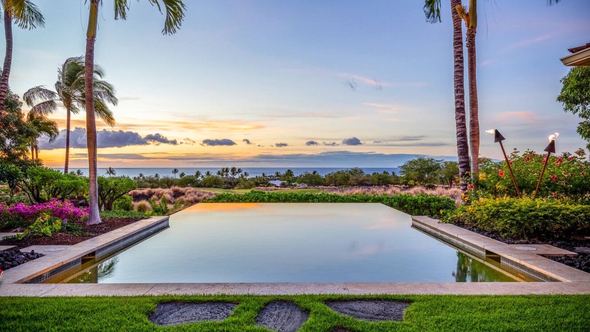 Kaupulehu House | Designer Oceanview Estate w/Pool & Spa, at Hualalai Resort: 122 Hainoa
