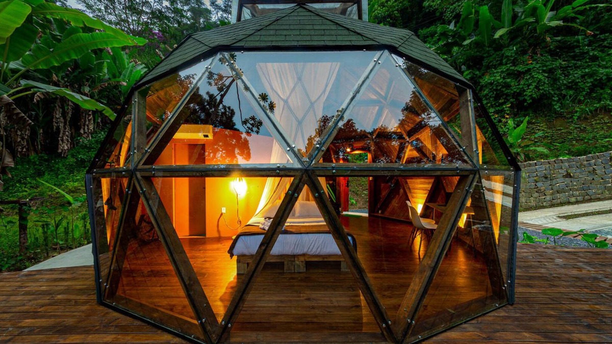 Paraty Cabin | Deva Dome - geodesic, Atlantic forest and waterfall