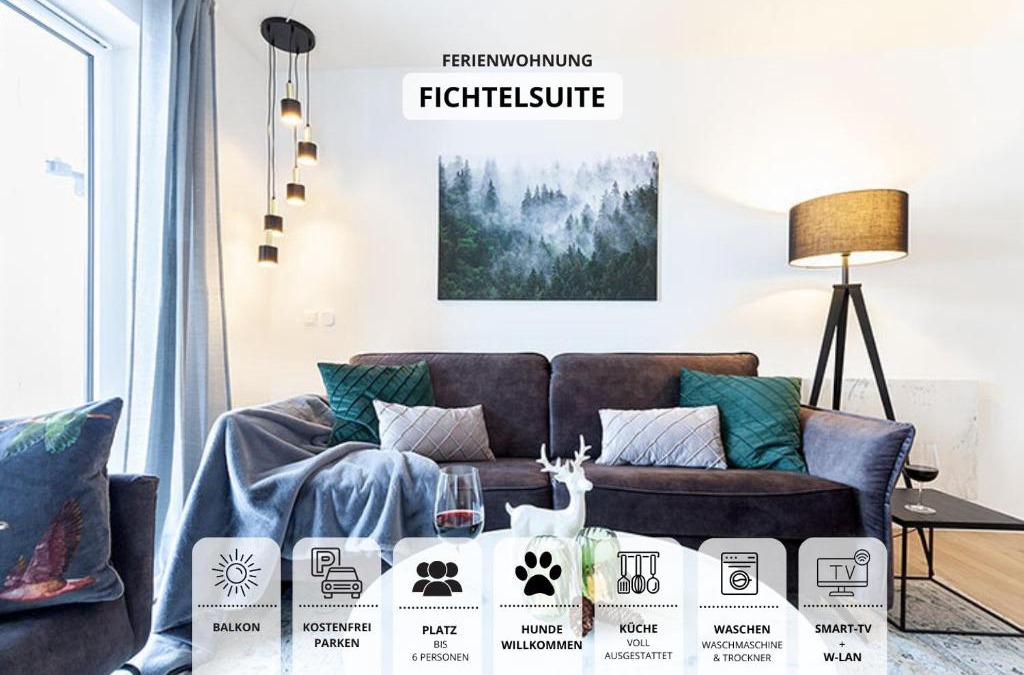 Warmensteinach Apartment | Die Fichtelsuite 1-6 Pers Ferienwohnung nahe Ochsenkopf Süd 800m in Fleckl