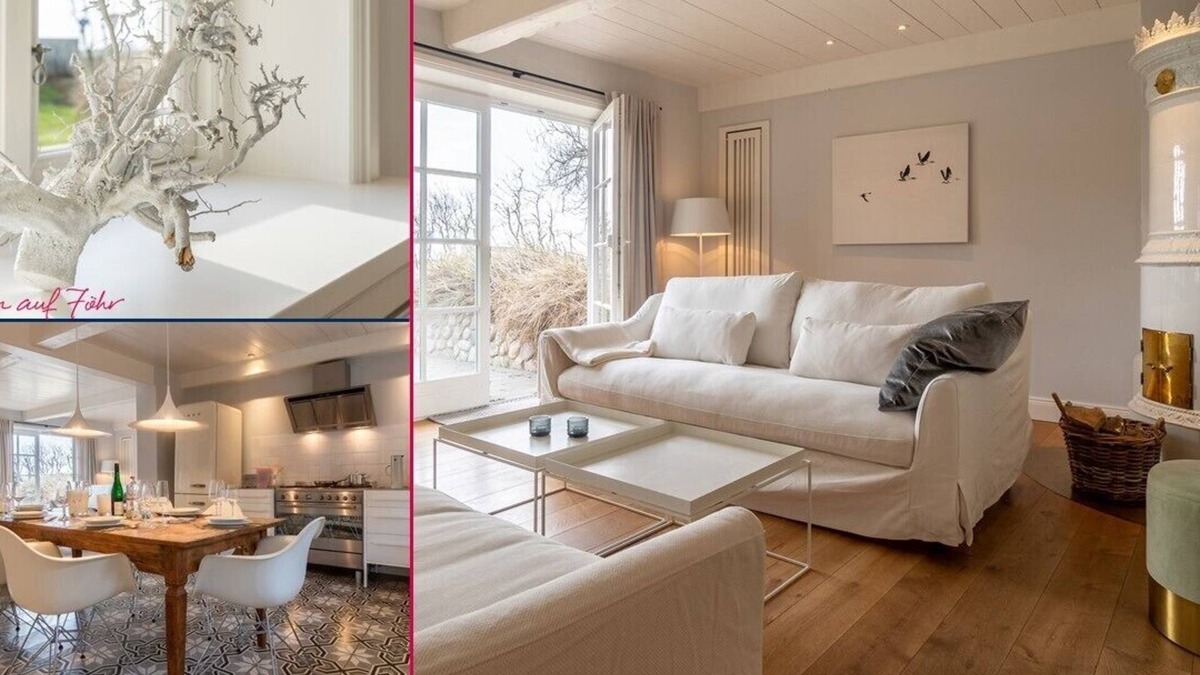 Oldsum House | Die Reetgedeckte Doppelhaushälfte Kapitänshaus Ost Verfügt Über 3 Schlafzimmer u