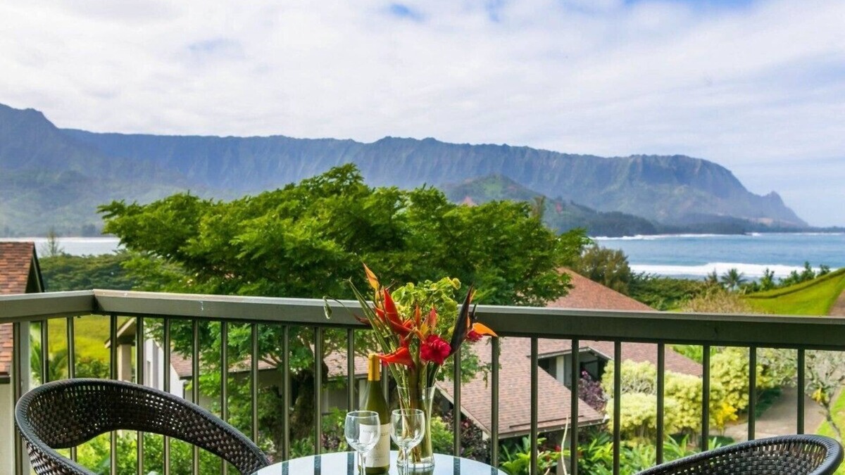 Princeville Resort | Direct Bali Hai & Hanalei Bay Ocean Views - Hotel Studio - 4221
