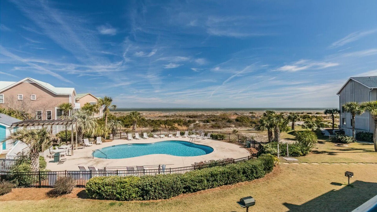 Oceanmarsh Subdivision Condo | Direct Ocean View! M Building Pool and Ocean Views