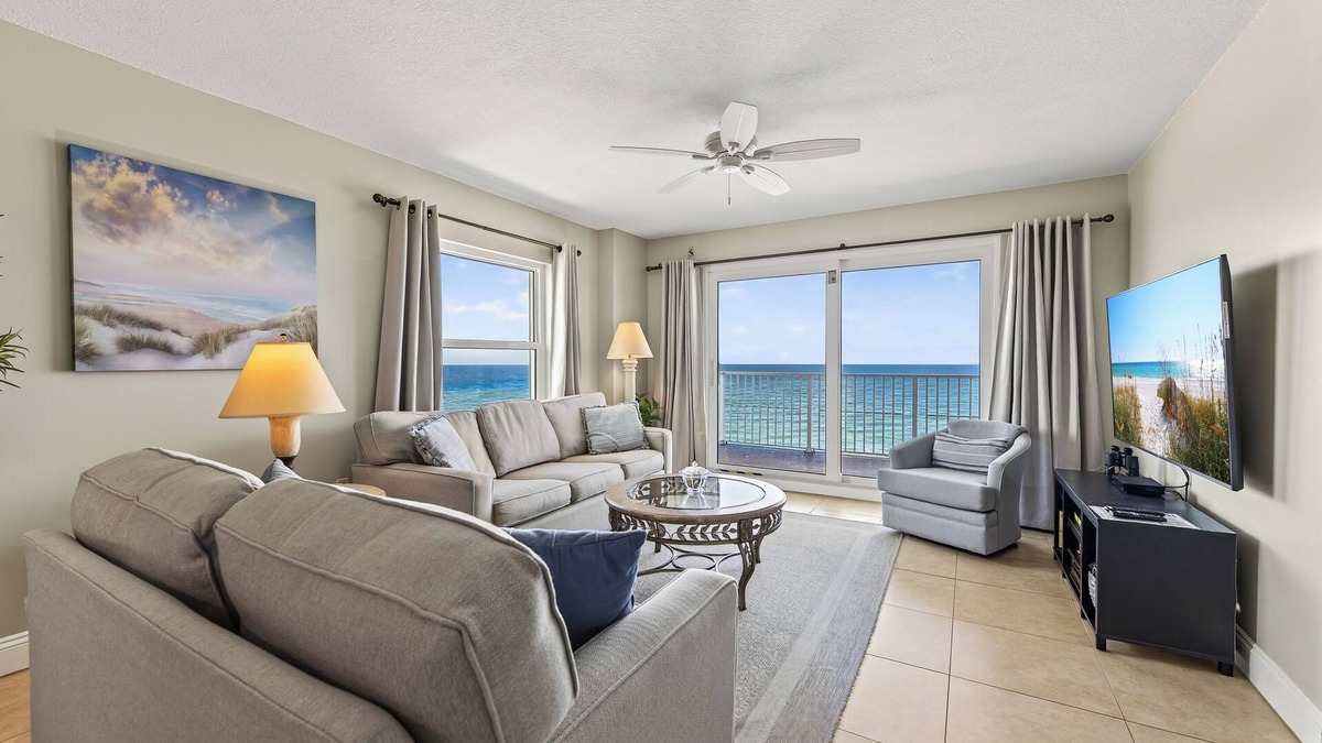 Seawinds Condo Condo | Direct oceanfront penthouse with gorgeous corner condo views, a beachfront pool, and garage
