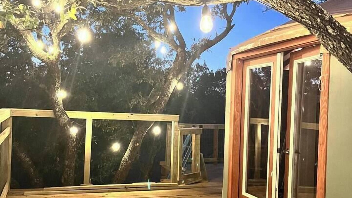 Gatesville Cabin | Disconnect to Reconnect: Hill Country Yurt Escape, Rustic Hill Country Glamping