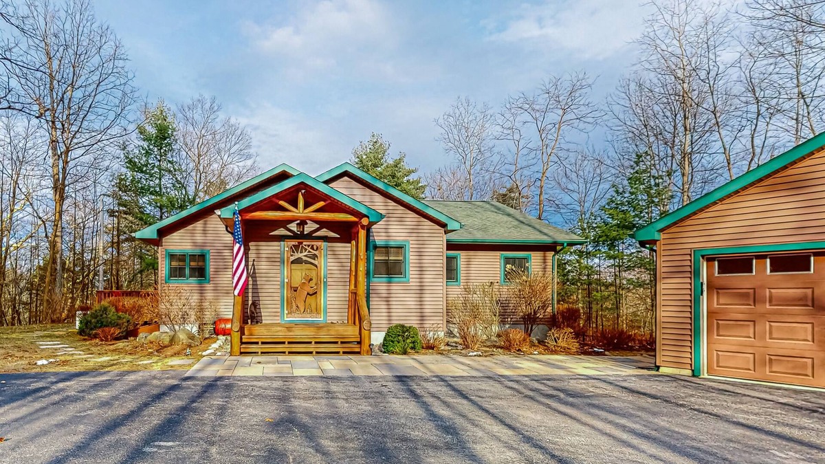 North Lake George House | Dog-friendly home near Lake George with deck, grill, media room, fireplace, W/D