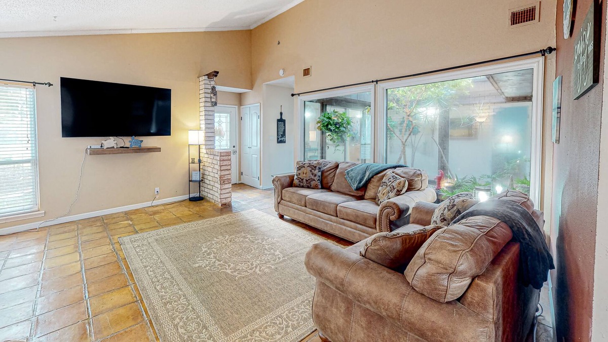 Laguna Vista House | Dog-friendly home with enclosed yard, outdoor living, private atrium & Ping-Pong
