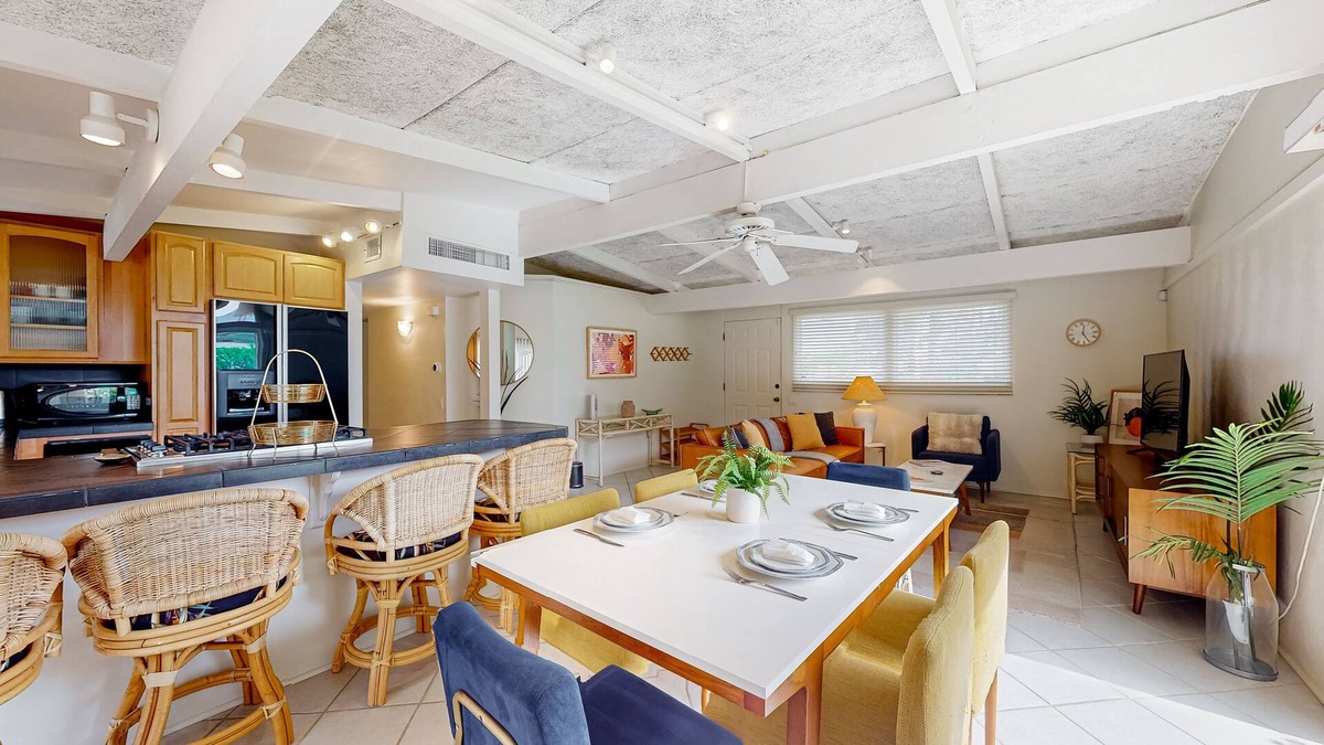 Palm Desert Condo | Dog-friendly mountain view condo with pool, grill, open layout, AC, & internet