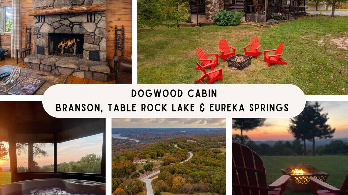 Lampe Cabin | Dogwood Cabin-Hot Tub, Fire Pit, Game Room, Dogs OK! Near Branson & Table Rock L