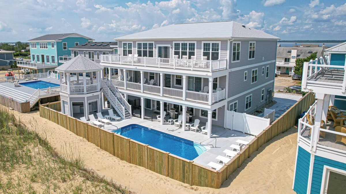 Sandbridge House | Dolphin Watch | Oceanfront | Private Pool, Hot Tub, Dog Friendly