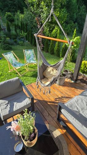 Ochotnica Dolna House | Domki pod lasem Gorce z kominkiem i jacuzzi
