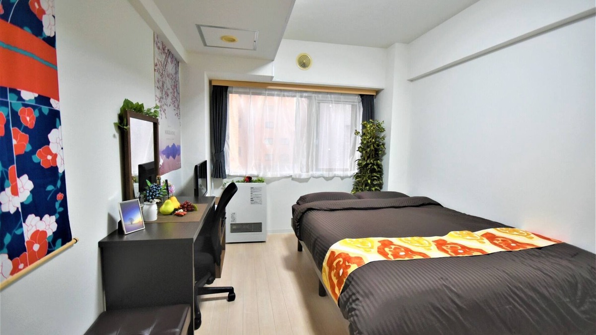 Shiroishi Apartment | Double Bedroom D 3 minutes walk from Shiroishi Sub - 407/Sapporo Hokkaidō