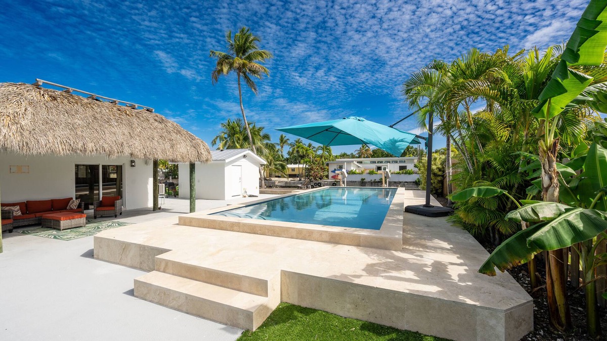New Town House | Double Lot Private Villa and Pool with Direct Boat Entry to Atlantic and Gulf.