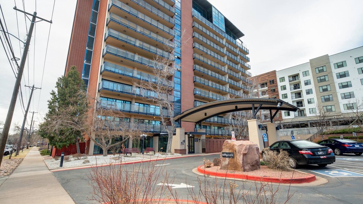 Central Colorado Springs Apartment | Downtown City Walk High-Rise 2BR | GYM | Sauna