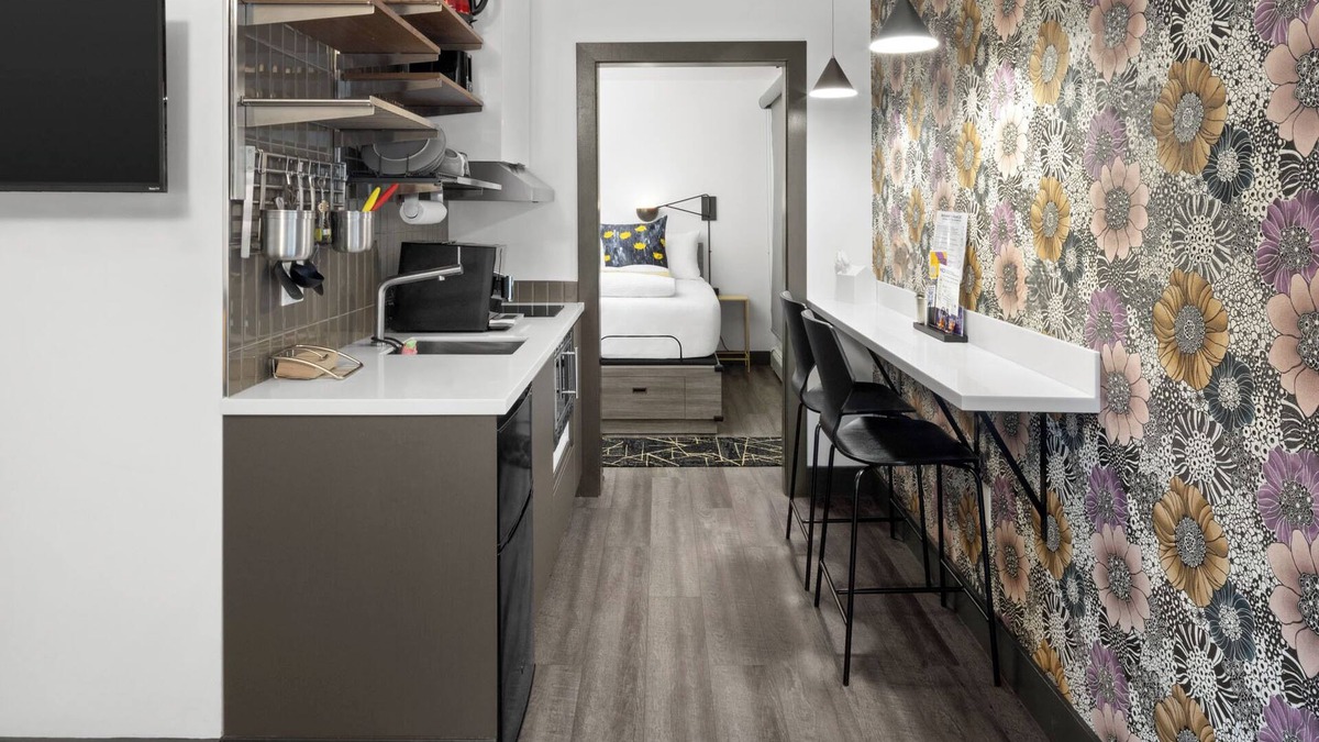 Downtown Juneau Apartment | Downtown Deluxe King Suite. Kitchenette, Free Breakfast, and Rooftop Hot Tub!