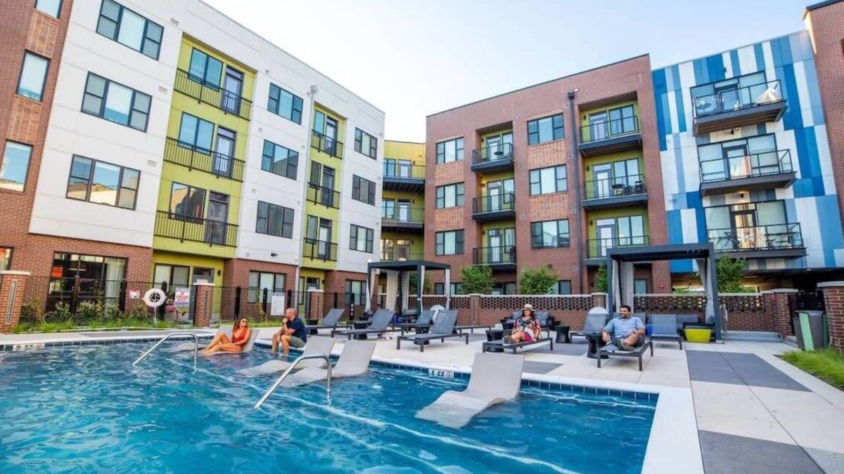 Mile Square Apartment | Downtown Indy Apartment w/Balcony, Pool & Parking