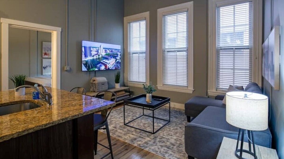 Grand Rapids Apartment | Downtown Loft Stay with King bed Entire Condo
