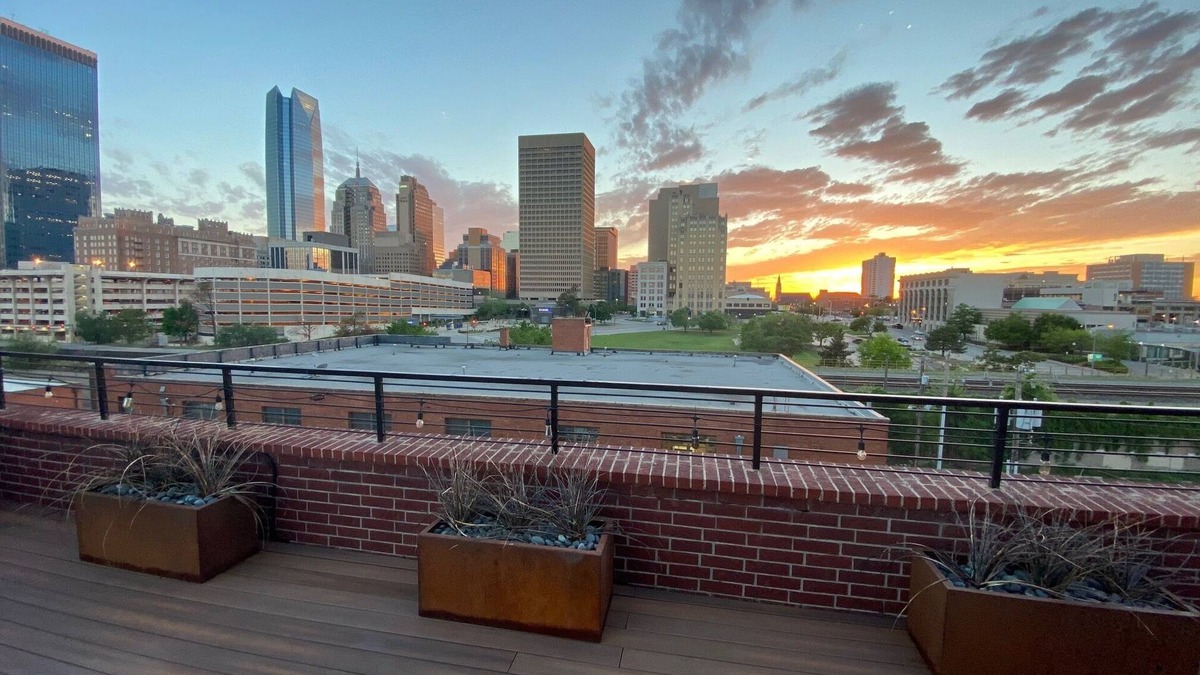 Downtown Oklahoma City House | Downtown Patio Views