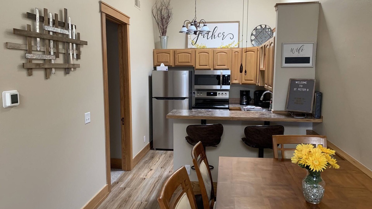 Saint Peter Apartment | Downtown St. Peter Loft Apartment