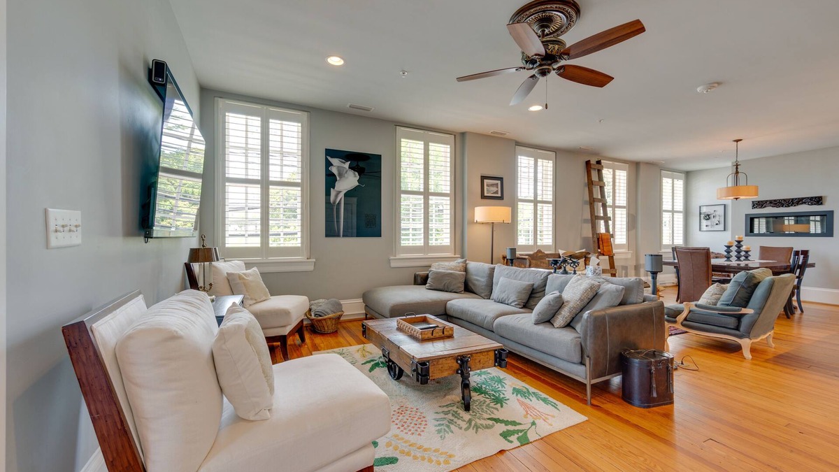 Winston - Salem Condo | Downtown Winston-Salem Condo w/Private Library!