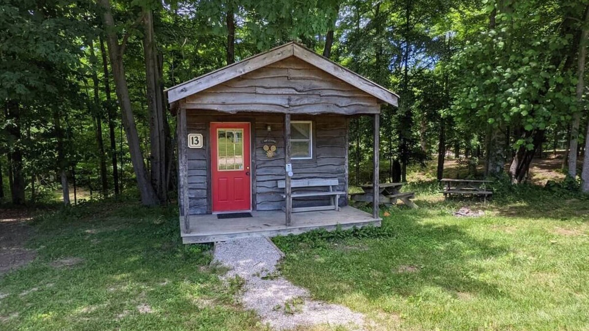 Helmsburg Cabin | "Doyle" Camping Cabin #13 | Pet Friendly