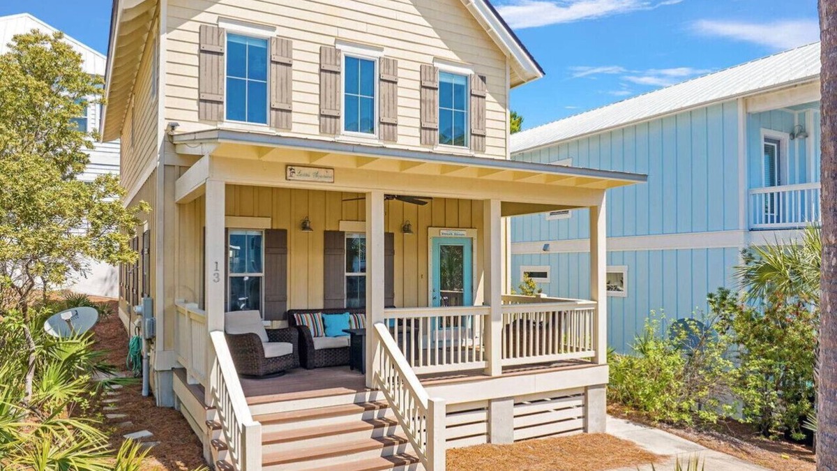 Dune Allen Beach House | Dune Allen Coastal Charm – 3BR Home Walk to Beach & Pool Sleeps 6