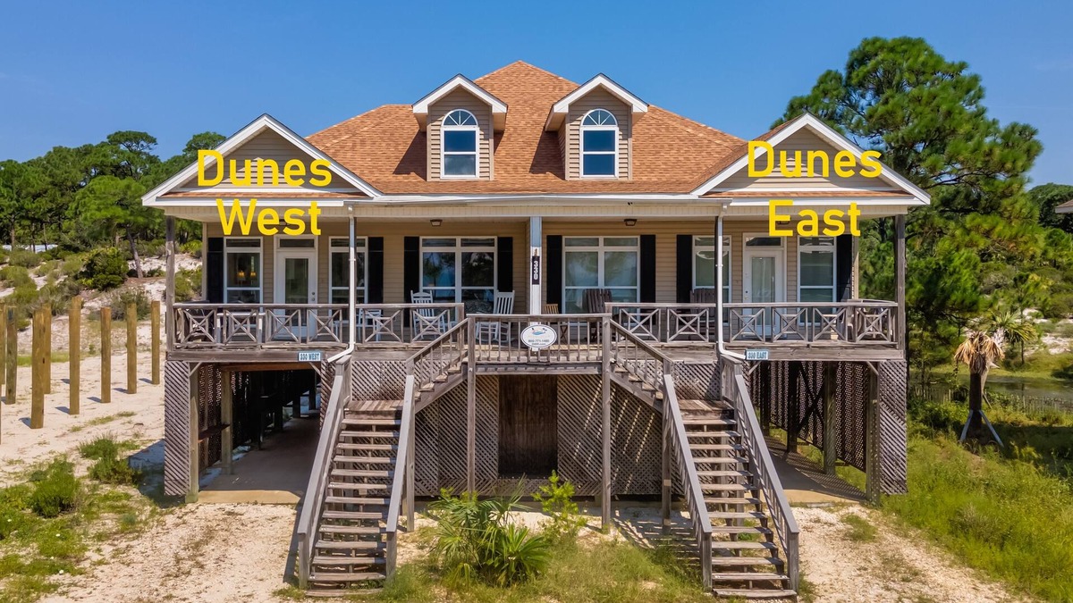 Audubon Place House | Dunes East - Private gated community! Gulf Views!
