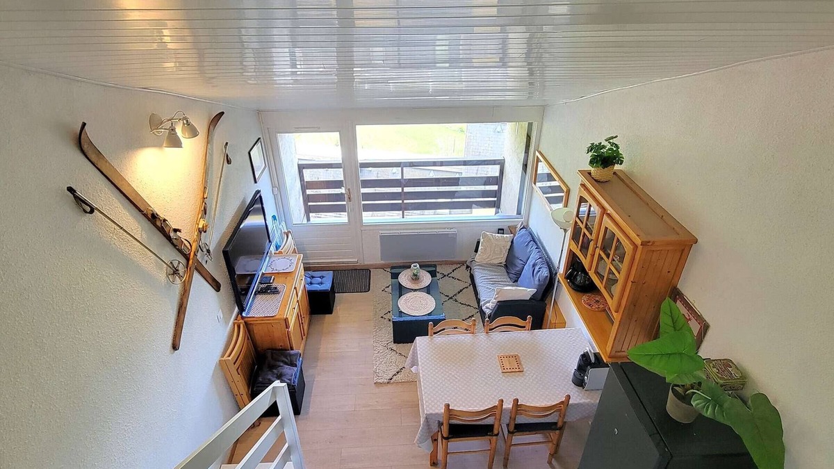 Saint-Michel-de-Chaillol Apartment | Duplex for 4 in Central Saint-Michel-de-Chaillol, Balcony, WiFi, Fully-Equipped Kitchen