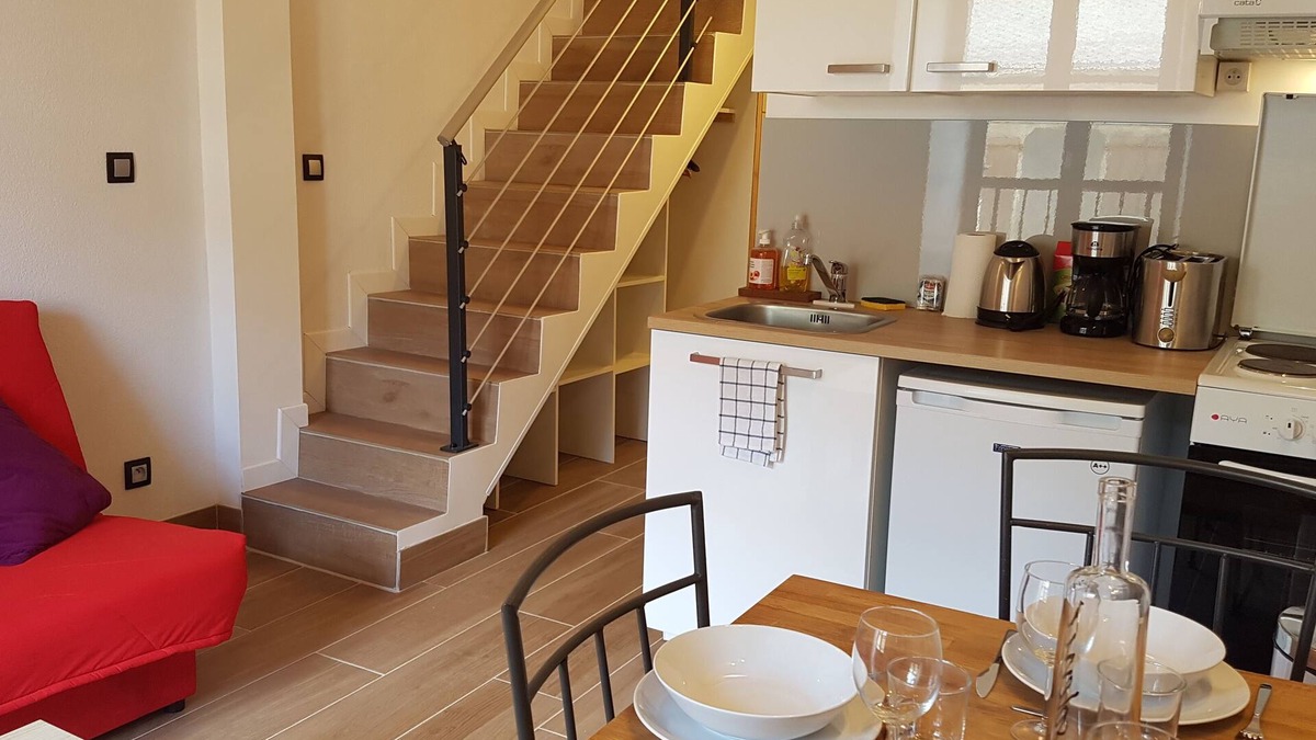 Saint-Jean-du-Bruel Apartment | Duplex village center