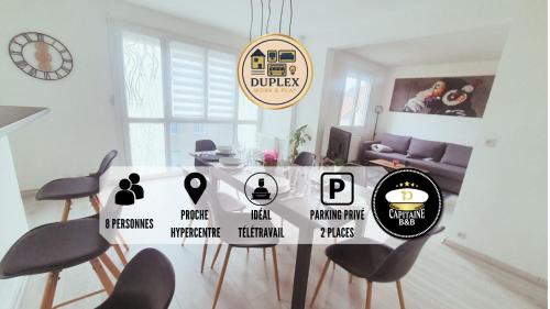 Troyes Apartment | Duplex Work & Play - Proche Hypercentre
