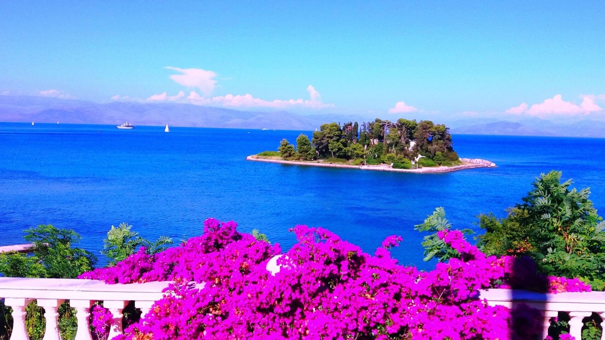 Perama Villa | Durrell Corfu Strawberry-pink Villa
