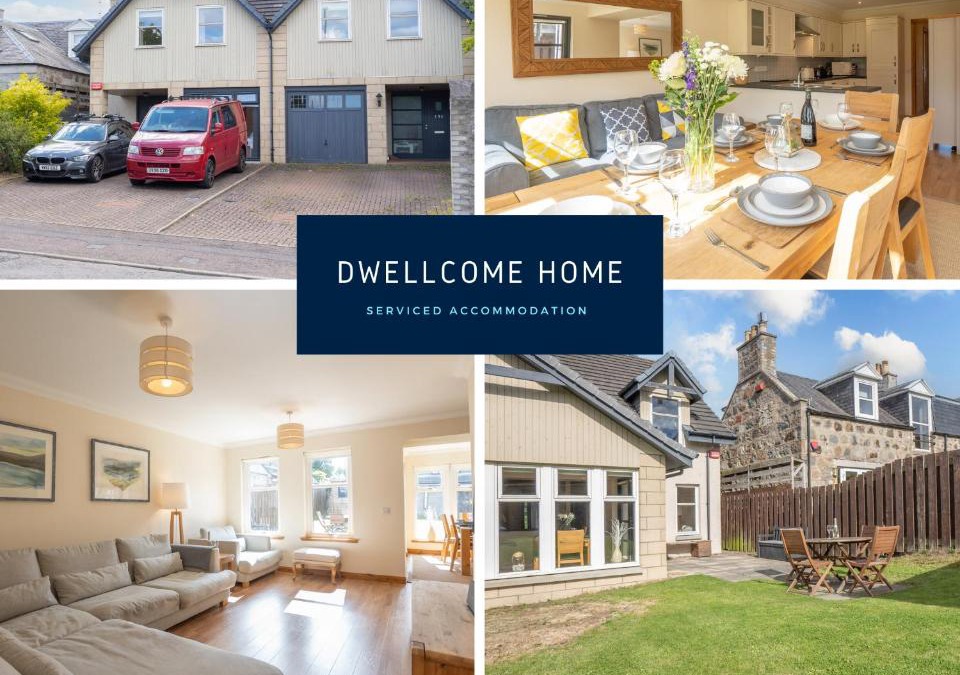 Aberdeen House | Dwellcome Home Ltd 5 Double Bedroom 3 Bathroom House Free Driveway Parking, 637 Mbps WIFI, Ideal for Long Term Contractor, etc Stays, Regular Housekeeping Option - See Our Site for Assurance