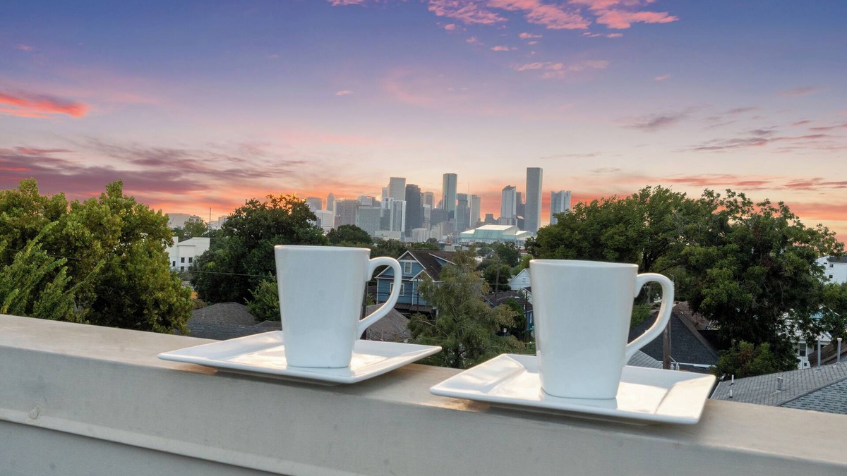 Greater East End House | EaDo Escape Sleeps 10 - Private Yard & Driveway + Rooftop City Views