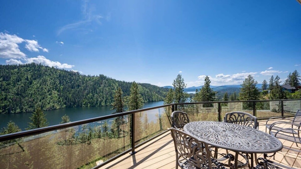 Coeur d'Alene House | Eagle View Perch | Amazing Lake Views