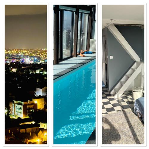 Bois-Guillaume House | ECO STUDIOS mezzanine wifi piscine stationnement gratuit terrasse dans jardin