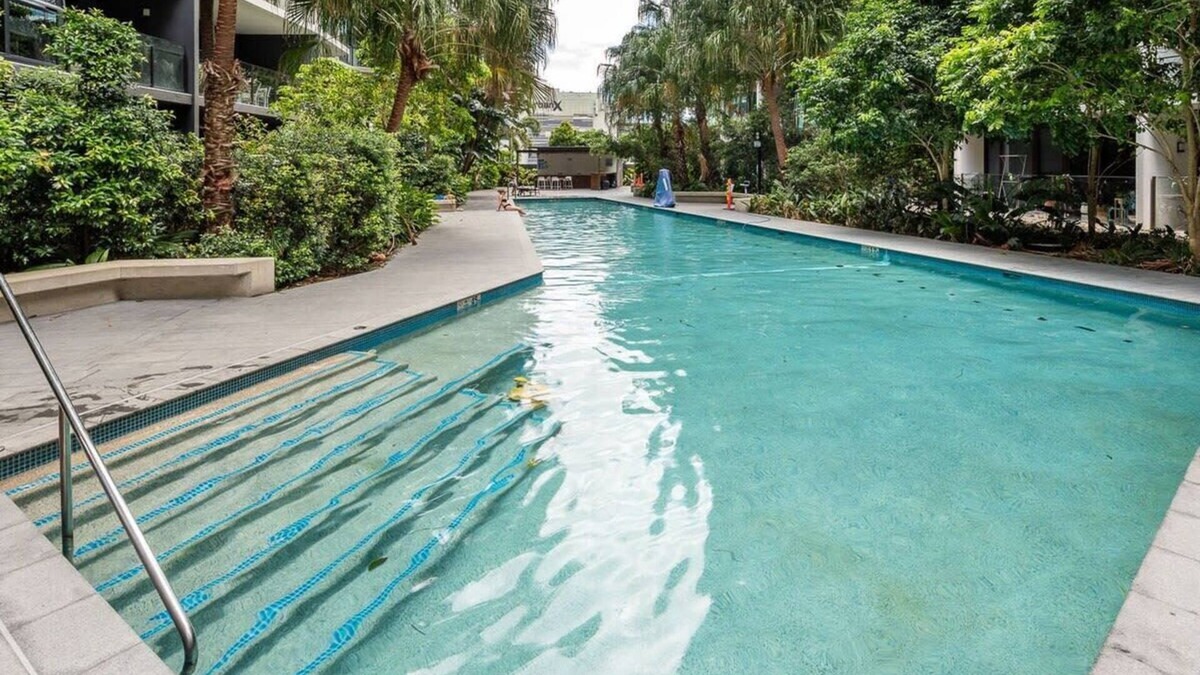 Newstead Apartment | Effortless Resort-style 2BR With Pool and Gym